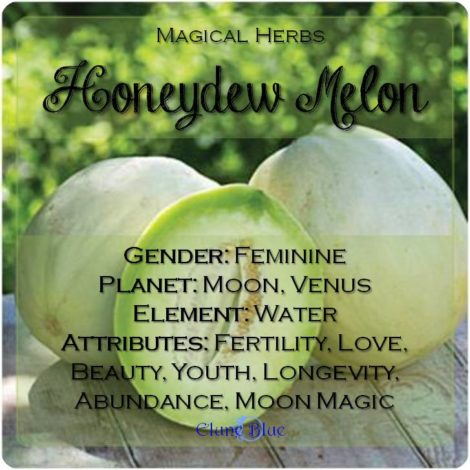 Honeydew Melon Magical Meaning | Honeydew Melon Magical Properties | Magical Herbs - Elune Blue