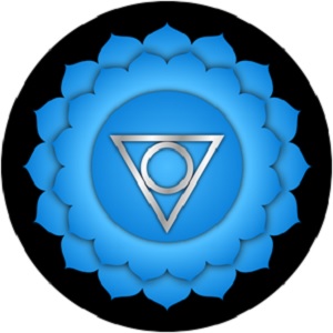 Vishuddha Throat Chakra - Chakra Meanings - Elune Blue (300x300)