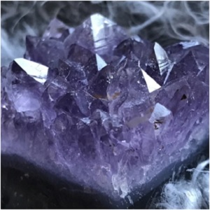 An amethyst crystal.