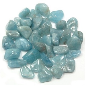 Tumbled Aquamarine | Healing Crystals | Elune Blue