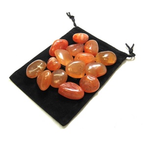 Tumbled Carnelian Stones | Zentron Crystal Collection | Elune Blue