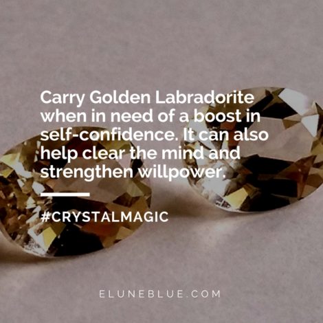 Golden Labradorite Meaning and Uses- Crystal Meanings - Elune Blue (Social Media)