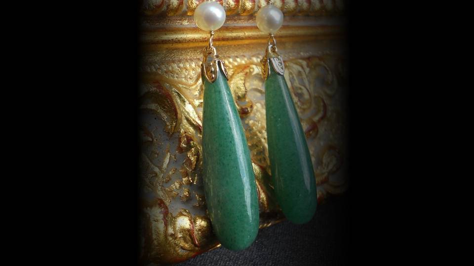 Green Aventurine Earrings - Green Aventurine Meaning - Elune Blue (3)