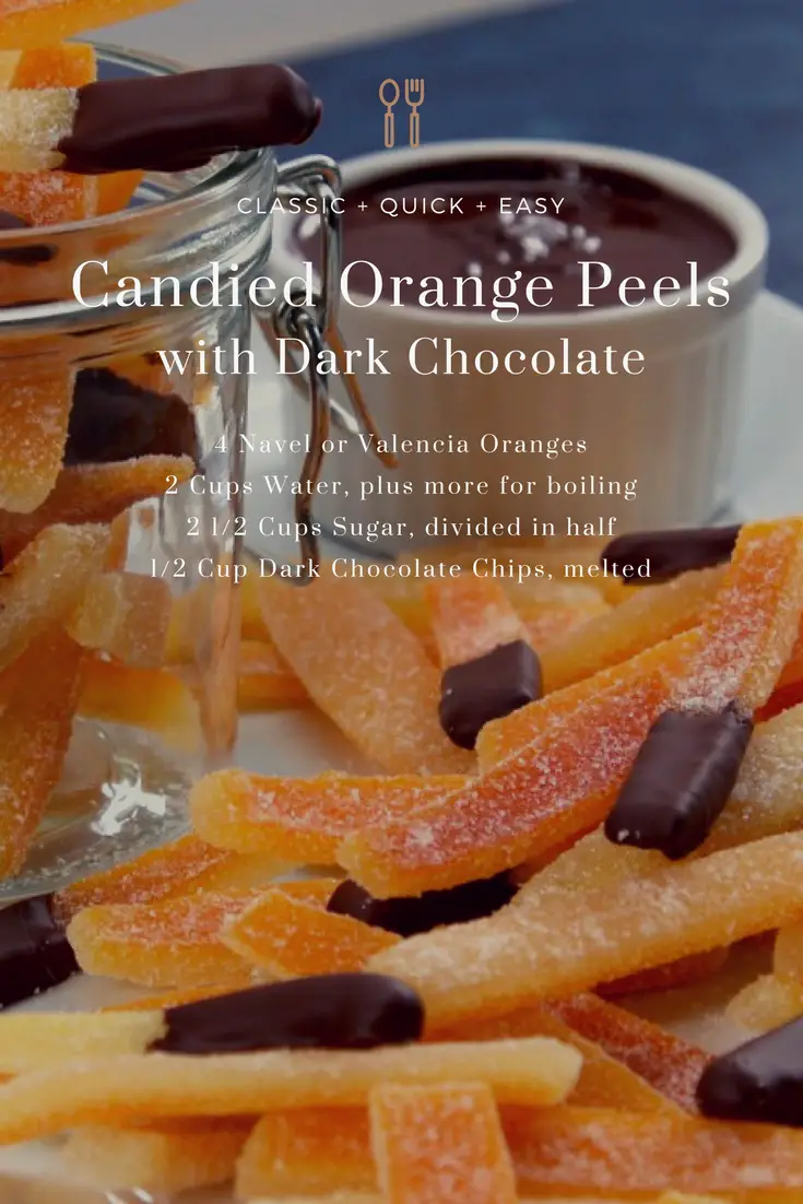 Candied Orange Peels Dipped in Chocolate from Elune Blue (Adapted from Tip Hero) 