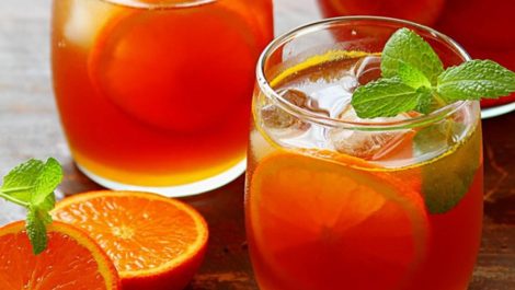 Sparkling Orange Peel and Pineapple White Iced Tea from Elune Blue -- Orange Peel Tea Recipe