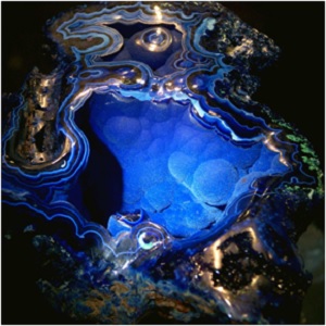 A picture of Azurite stone named Velvet Beauty.