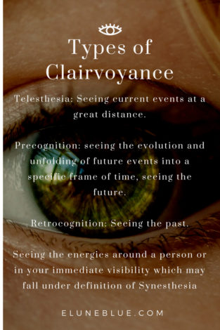 Clairvoyance is the ability to see energy that exists without any necessary relativity to time and space. -- What is Clairvoyance and How Does it Work?