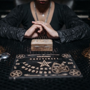 Medium Using Ouija Board